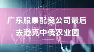 广东股票配资公司最后去逊克中俄农业园